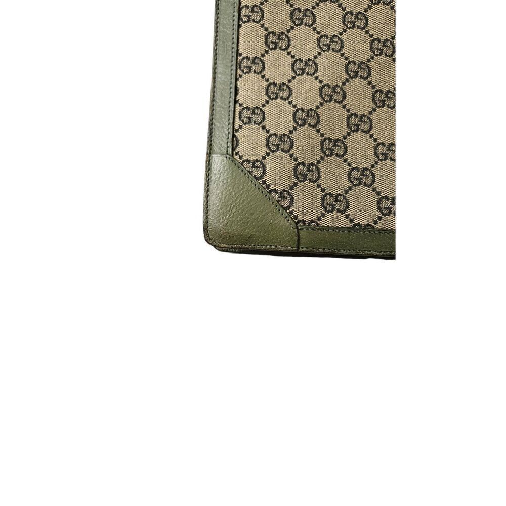 Rare Olive Green Gucci Monogram Collector Portfolio Briefcase | Circa 1960s-1970 - Picture 8 of 11